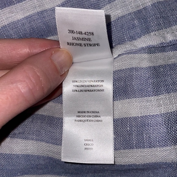 Rails Jasmine Rhône Blue & White Striped Dress Size Small - Picture 6 of 9